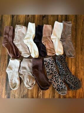 Everyday Crew Sock Set - Neutral Mix